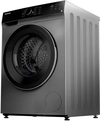 TOSHIBA 9 kg Fully Automatic Front Load Washing Machine with In-built Heater Silver  (TW-BJ100M4-IND(SK)) (OPEN BOX)