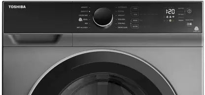 TOSHIBA 9 kg Fully Automatic Front Load Washing Machine with In-built Heater Silver  (TW-BJ100M4-IND(SK)) (OPEN BOX)