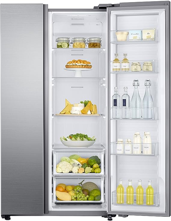 Samsung 868 L Frost Free Side-by-Side Refrigerator(RH80J81323M/TL, Silver, Inverter Compressor) (OPEN BOX)