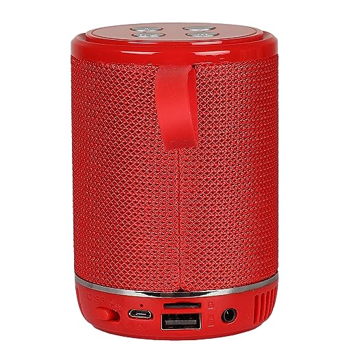 ROXO TG 528 Wireless Bluetooth Speaker with TWS Support, USB & Memory Card Support (Red)