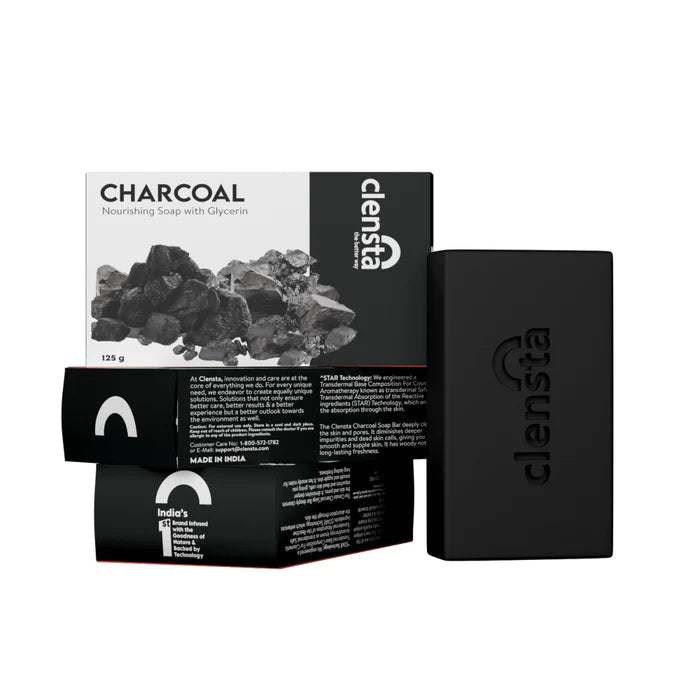 clensta Charcoal Soap Bar