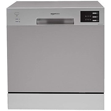 AmazonBasics ‎ABDW2021002 2021 8 Place Setting Dishwasher (Silver) (OPEN BOX)