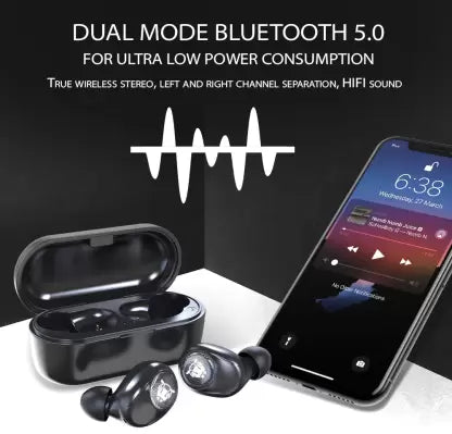 ANT AUDIO Wave Sports TWS 750 Bluetooth Headset  (Black, True Wireless)