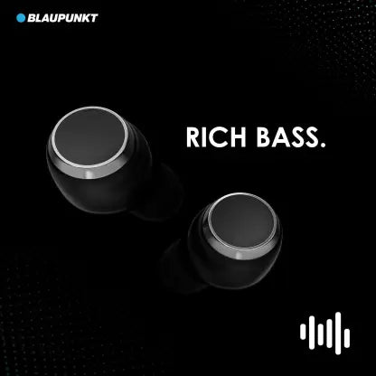 Blaupunkt BTW01 Wireless HD Sound Bluetooth Headset  (Black, True Wireless)