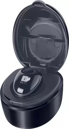 iball Nano Earwear Ring-dock B9 Bluetooth Headset  (Black, In the Ear)