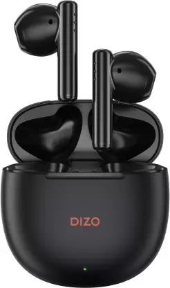 DIZO Buds P with Fast Charge, 40HPlaytime & 13mm Driver (by realme TechLife) Bluetooth Headset  (Dynamo Black, True Wireless)