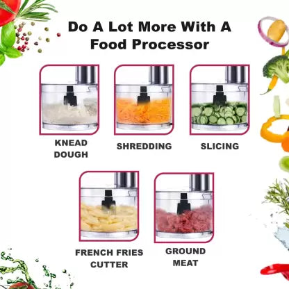 Inalsa Easy Prep_ 800 W Food Processor  (Black)
