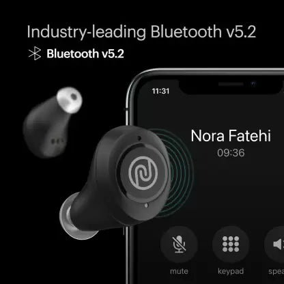 Noise Elan Truly Wireless Bluetooth Headset  (Shadow Grey, True Wireless)