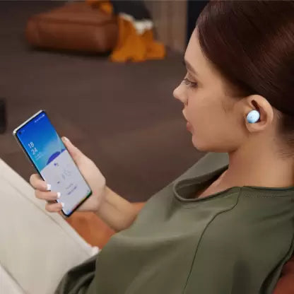 OPPO Enco Buds With 24 hours Battery Life Bluetooth Headset  (Blue, True Wireless)