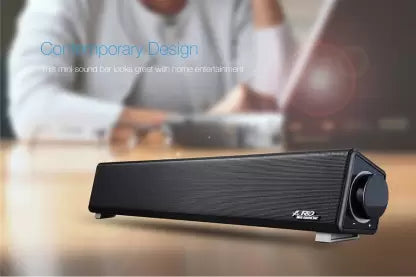 F&D E200 3 W Portable Laptop/Desktop Speaker  (Black, Stereo Channel)