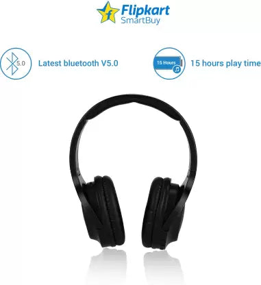 Flipkart SmartBuy 18LY62BK Bluetooth Headset  (Black, On the Ear)