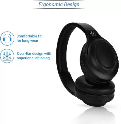 Flipkart SmartBuy 18LY62BK Bluetooth Headset  (Black, On the Ear)
