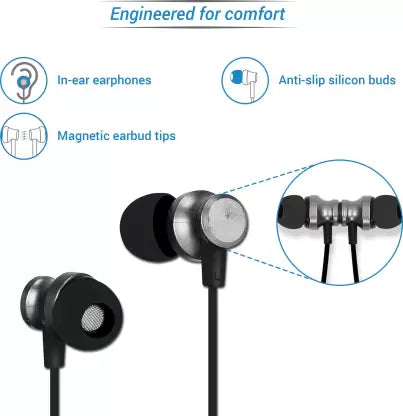 Flipkart SmartBuy 18LY75BK Bluetooth Headset  (Black, Grey, In the Ear)
