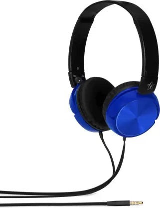 Flipkart SmartBuy Foldable Headphones - Blue  (Blue, On the Ear)