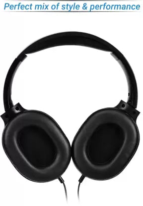 Flipkart SmartBuy Foldable Wired Headphone  (Black, On the Ear)