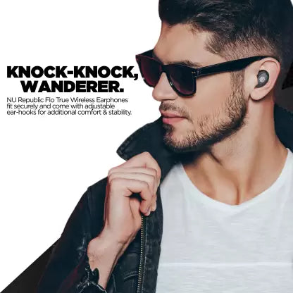 Nu Republic Flo Bluetooth Headset  (Black, True Wireless)