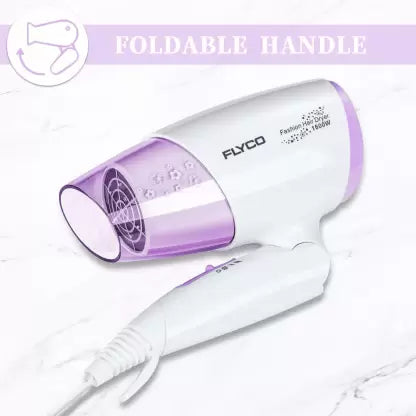 FLYCO FH6222IN Hair Dryer  (1600 W, White with purple)
