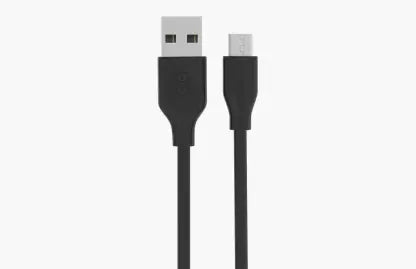 Gizmore Micro USB Cable 1 m GIZ WM106  (Compatible with MOBILE, BLUETOOTH, Black)