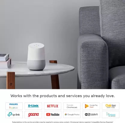 Google Home with Google Assistant Smart Speaker  (White)