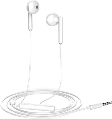 Honor AM115 Wired Headset  (White, In the Ear)