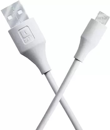 iball Micro USB Cable 1.2 m IB-MICRO-1.2M  (Compatible with Mobile, TABLETS, MULTIMEDIA SPEAKERS, White)