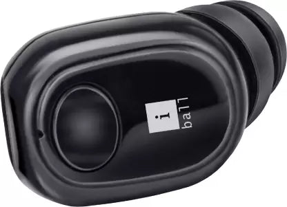 iball Nano Earwear T9 Bluetooth Headset  (Black, True Wireless)