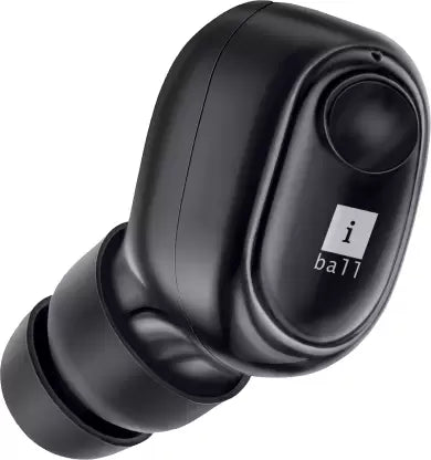 iball Nano Earwear T9 Bluetooth Headset  (Black, True Wireless)