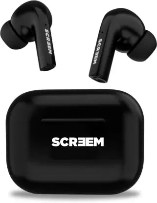 Screem Ibeza Pro Bluetooth Headset  (Black, True Wireless)