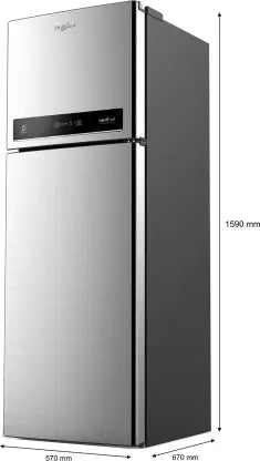 Whirlpool 265 L Frost Free Double Door 4 Star Convertible Refrigerator  (Cool Illusia, IF INV CNV 278 ELT 4S) (OPEN BOX)