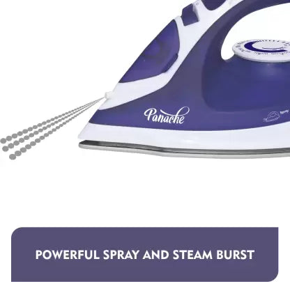 Inalsa Panache 1400 W Steam Iron  (White, Royal Blue)