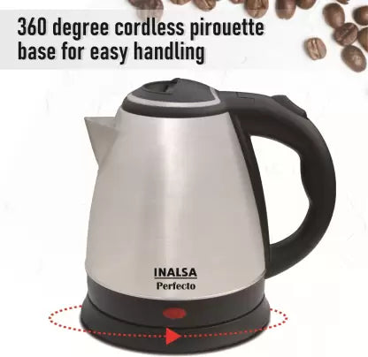 Inalsa perfecto Electric Kettle  (1.5 L, black and silver)
