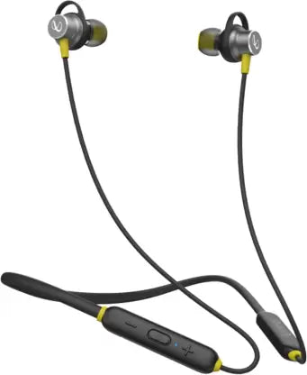 INFINITY by HARMAN Glide N120 Neckband with Advanced 12mm Drivers, Dual Equalizer, IPX5 Sweatproof Bluetooth Headset  (Black, Yellow, In the Ear)