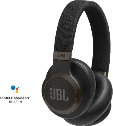 JBL Live 650BTNC with 30 Hours Playback and Voice Enabled Active Noise Cancellation Bluetooth Headset  (Black, On the Ear)