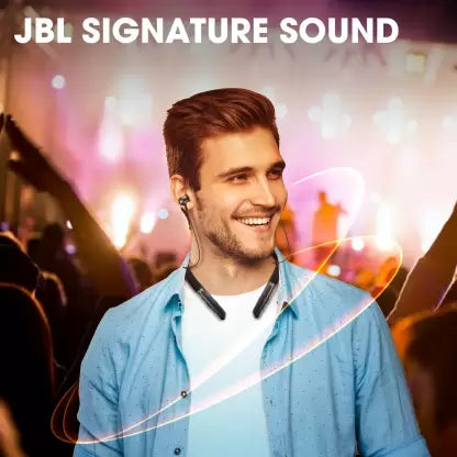 JBL LIVE200BT Wireless In-Ear Neckband Bluetooth Headset  (Black, In the Ear)