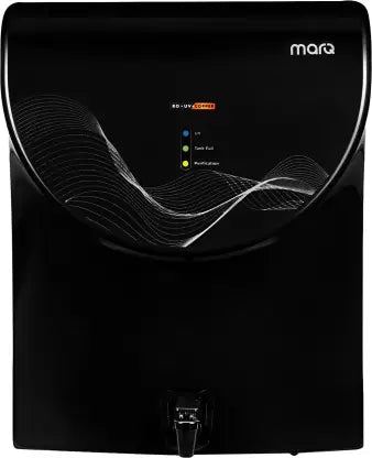 MarQ by Flipkart MQWPAROUVB7L 7 L RO + UV Water Purifier with Mineraliser & Copper  (Black)