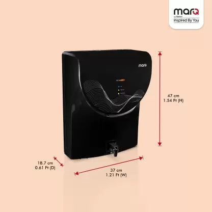 MarQ by Flipkart MQWPAROUVB7L 7 L RO + UV Water Purifier with Mineraliser & Copper  (Black)