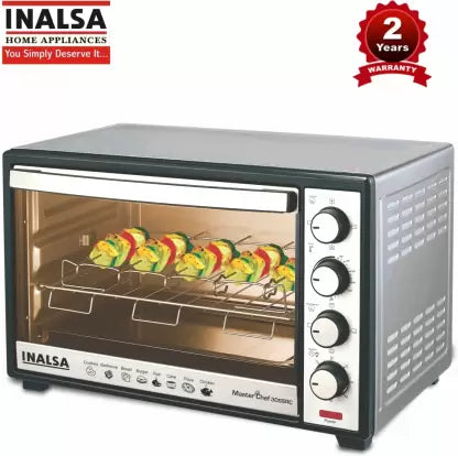 Inalsa 30-Litre Master Chef 30 SSRC Oven Toaster Grill (OTG)  (Black, Silver)