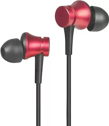 mi earphone YDJC01JY Wired Headset  (Red, In the Ear)