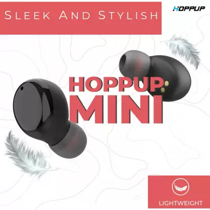 HOPPUP MINI Bluetooth Headset  (Red, True Wireless)