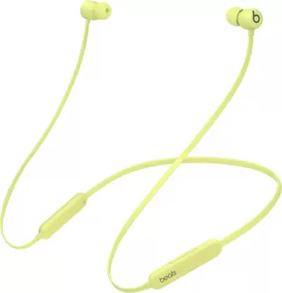 Beats Flex - Apple W1 Headphone Chip, Class 1 Bluetooth, 12Hrs Playtime Bluetooth Headset  (Yuzu Yellow, In the Ear)