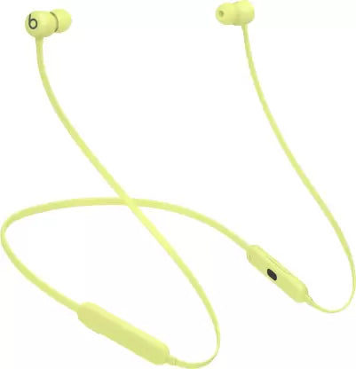 Beats Flex - Apple W1 Headphone Chip, Class 1 Bluetooth, 12Hrs Playtime Bluetooth Headset  (Yuzu Yellow, In the Ear)