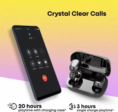 Aroma NB133B Straight Wireless Earbuds Bluetooth Headset (Black