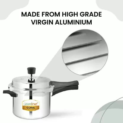Greenchef Coral Combo 5 L, 3 L, 2 L Pressure Cooker  (Aluminium)