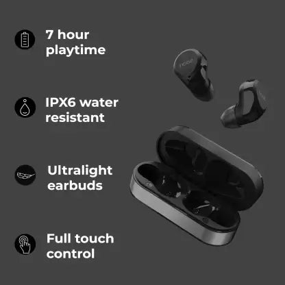 Noise Shots X1 Air True Wireless Bluetooth Headset  (Graphite Grey, True Wireless)