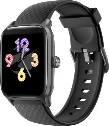 ZEBRONICS Zeb-Fit Me Smartwatch  (Black Strap, Free Size)