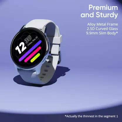 DIZO Watch R AMOLED with 45 mm Dial Size (by realme techLife)  (Sleek Silver Strap, Free Size)