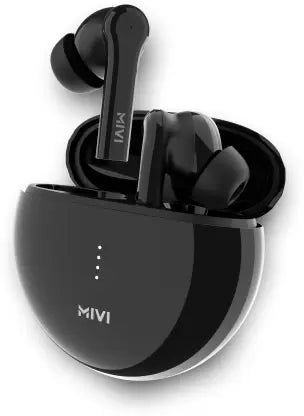 Mivi DuoPods F60 ENC with 50+ Hrs Playtime| Made in India | Powerful Bass | 4 Mics Bluetooth Headset  (Black, True Wireless)