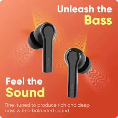 Mivi DuoPods F60 ENC with 50+ Hrs Playtime| Made in India | Powerful Bass | 4 Mics Bluetooth Headset  (Black, True Wireless)