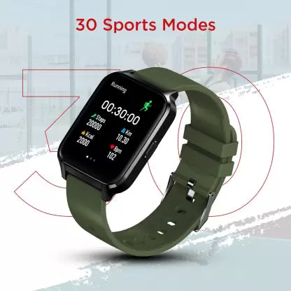 Fire-Boltt Tornado Bluetooth Calling Smartwatch Smartwatch  (Green Strap, Free Size)