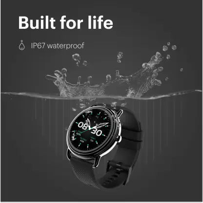 Noise Fit Buzz with 1.32inch HD Round Screen, Bluetooth calling and SPO2 Smartwatch  (Black Strap, Regular)